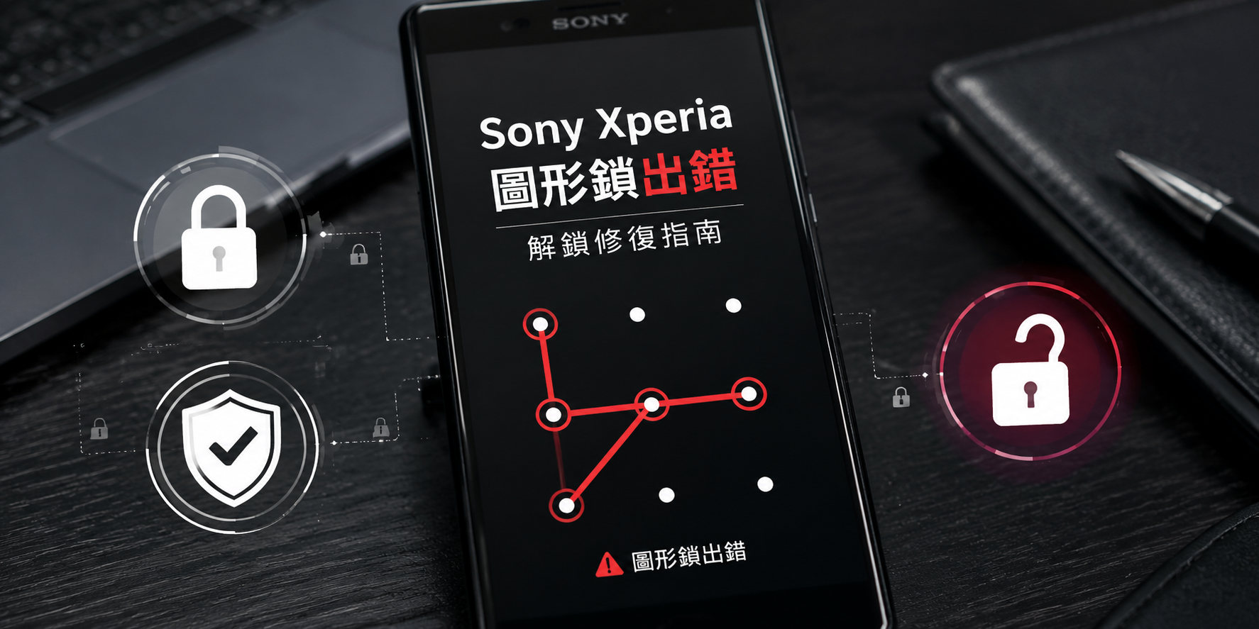 sony xperia 解鎖圖形出錯次數過多